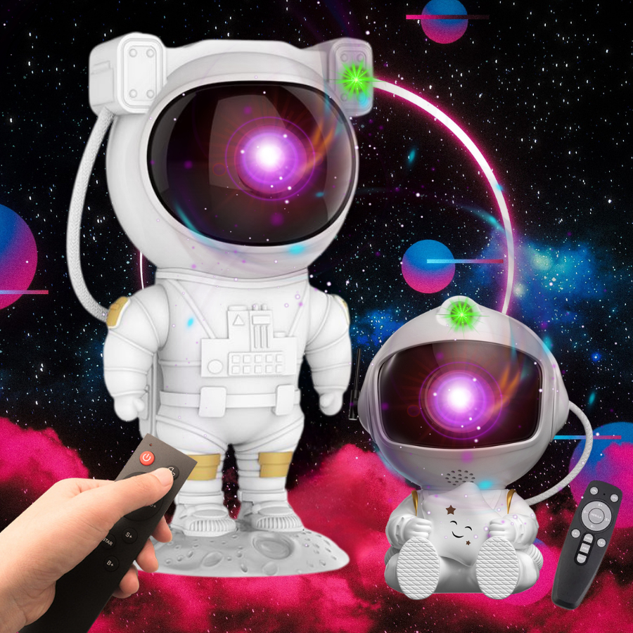โคมไฟฉายดาว ปรับมุมได้ sky projector โคมไฟดวงดาว ตกแต่งห้อง โมเดลนักบินอวกาศ พร้อมรีโมทควบคุม