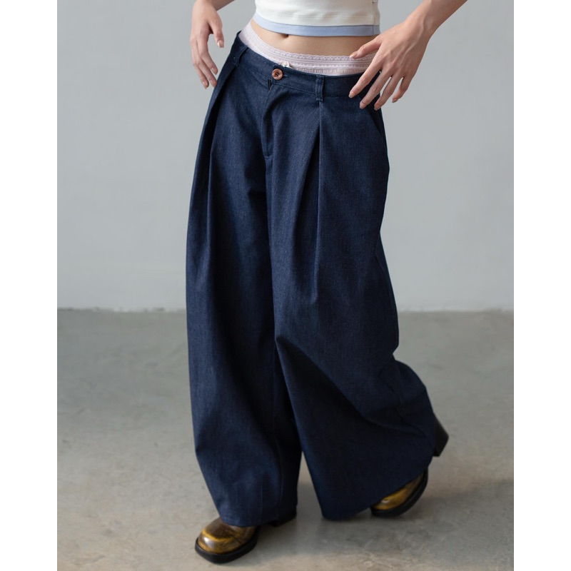 BALLADS SLOW DAD PANTS กางเกงขายาวทรง baggy พร้อมส่ง