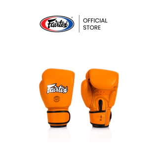 Fairtex นวมชกมวย BGV16 นวยมวยหนังแท้ มีกริปบาร์ กระชับ ใส่สบาย นวมซ้อมมวยขนาดกะทัดรัด | Boxing Gloves Real Leather