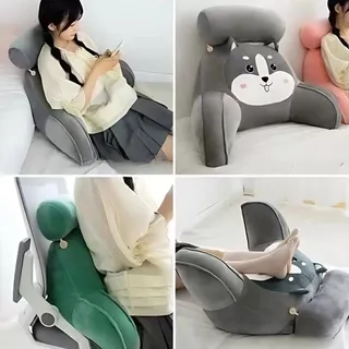 ZumoIX หมอนอิง มีหมอนข้างในตัว ลายการ์ตูน ผ้าด้านนอกแบบ crystal super soft fabric นุ่มลื่น