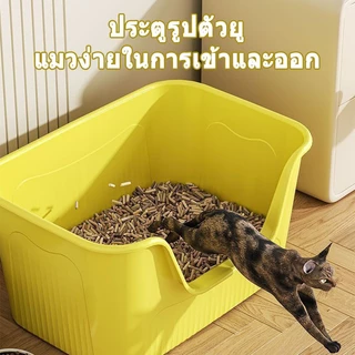 ห้องน้ําแมว 60CM กะบะทรายแมว ถาดทรายแมว ทรายแมว กระบะทรายแบบจัมโบ้ ขนาด กระบะทรายแมว ห้องน้ำแมวขนาดใหญ่ กระบะทราย