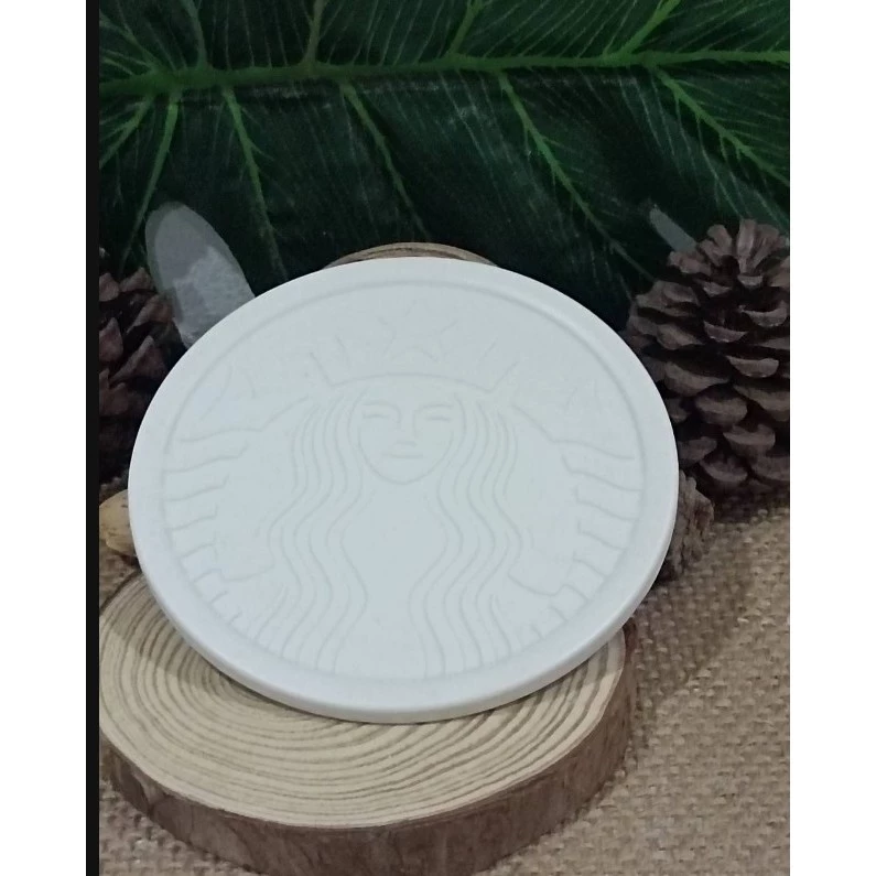 ที่รองแก้ว Starbuck ขนาด 9 cm ลาย 2 ด้าน พลาสติกหนา thumbnail 4