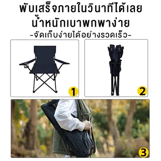 เก้าอี้สนาม (มีพักแขน) เก้าอี้ โต๊ะสนาม เก้าอี้พับได้ โต๊ะปิกนิก โต๊ะพับได้ โต๊ะเหล็ก รับน้ำหนัก 150กก Camping