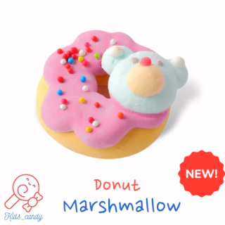 ขนม มาร์ชเมลโลว์ โดนัท การ์ตูน บรรจุ 12 ชิ้น / แพค [คละลาย]