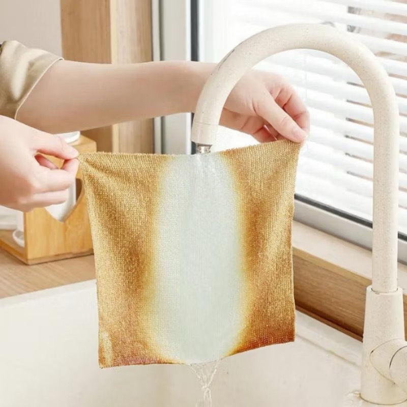 ผ้าไมโครไฟเบอร์ ผ้าเช็ดอเนกประสงค์ ผ้าเช็ดจาน ผ้าเช็ดรถ ผ้าเช็ดมือ ผ้าขนหนู กล่อง 20 ชิ้น - 5