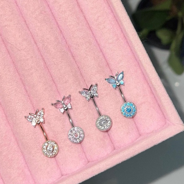 จิวสะดือสแตนเลสแท้ พร้อมส่งจากไทย💗เปลี่ยนความยาว6/8/12แจ้งในหมายเหตุนะคะ ถ้าไม่แจ้งจะส่งเป็น10mmยาวมาตรฐานน้า🦋