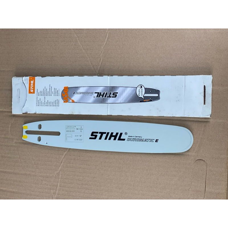 STIHL บาร์เลื่อยโซ่ยนต์แท้ หัวเลเซอร์ หัวเรียบปกติ ความยาว 12 นิ้ว
