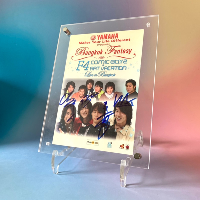 🛒 (พร้อมส่ง) VCD+โปสการ์ดลายเซ็นสด ของแท้: 4 นักแสดง F4 ไต้หวัน x Jerry Yan, Vanness Wu, Ken Chu, Vi