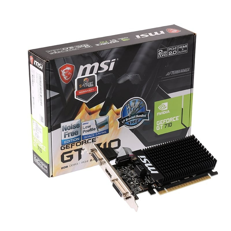 การ์ดจอ VGA MSI GEFORCE GT 710 2GD3H-LP - 2GB DDR3(รับประกัน3ปีเต็มของแทร้)