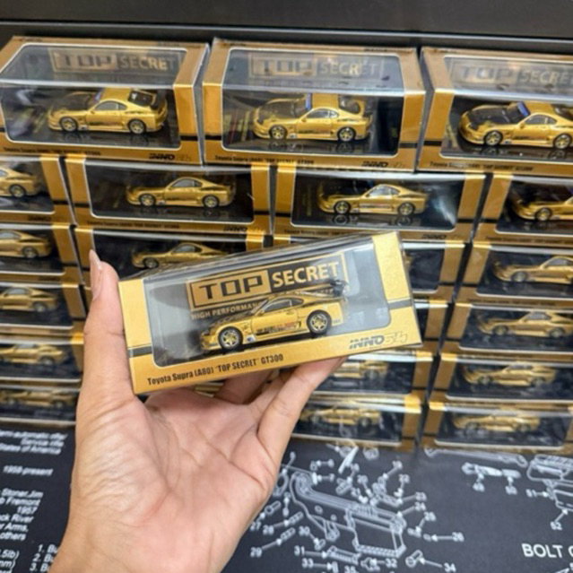 (พรีออเดอร์ เปิดจอง รอสินค้าเข้า) INNO64 - TOYOTA SUPRA (A80) “TOP SECRET” GT300