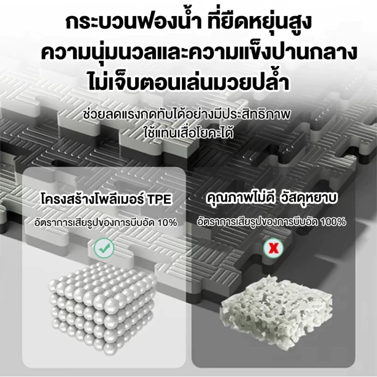 แผ่นยาง EVA 2.5cm จิ๊กซอว์ปูพื้น กันเสียง กันลื่น ฟิตเนส thumbnail 3