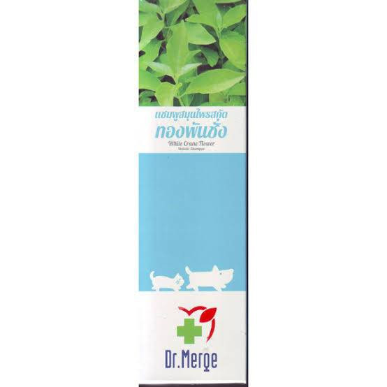 Dr.Merge shampoo & toner แชมพู และสเปรย์ ทองพันชั่ง สมุนไพร กำจัดเชื้อรา ยีสต์ แบคทีเรีย สุนัข-แมว