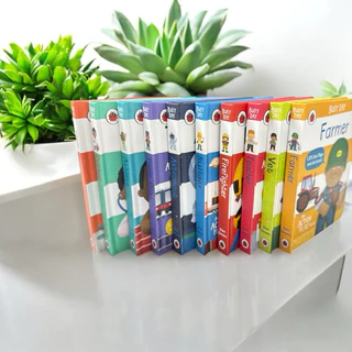 Busy day and action play book หนังสือภาษาอังกฤษ เกี่ยวกับอาชีพต่างๆ Lady bird board book