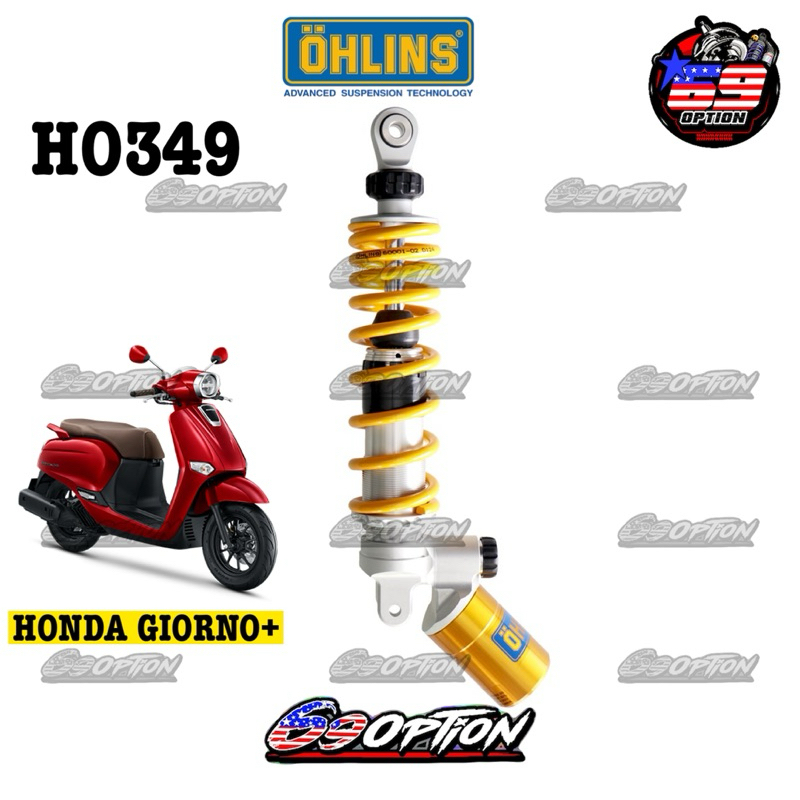 โช๊คหลัง OHLINS HO349 สำหรับรถ HONDA GIORNO+ (ประกันศูนย์ไทย 2 ปี)