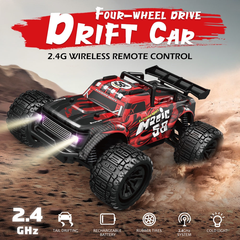 1: 20 RC Car รถบังคับวิทยุออฟโรดความเร็วสูง 2.4G รถแข่งปีนเขาลื่นไถลของเล่นไฟฟ้าโมเดลรถแข่ง