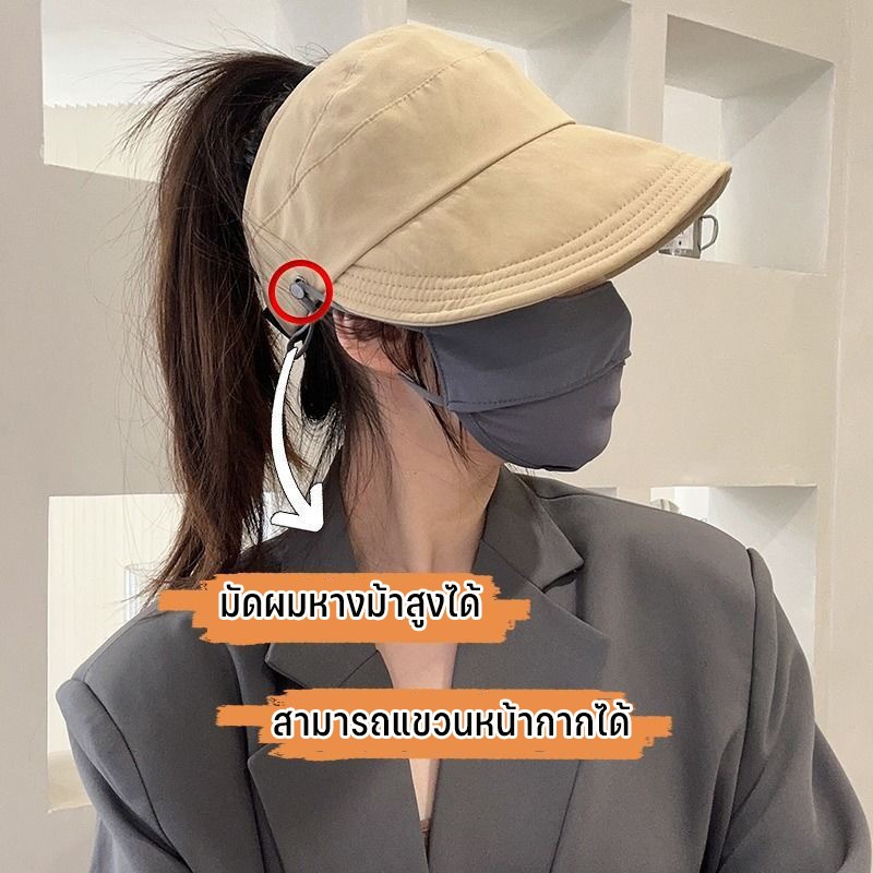 หมวกชาวประมงผู้หญิงป้องกันรังสีอัลตราไวโอเลตหมวกกันแดดสไตล รูปที่ 2