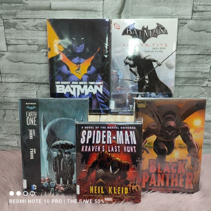 หนังสือคอมมิคส์ MARVEL DC : BAT MAN Z2020 Z2017 Z2022 BLACK PANTHER Z2021 SPIDER MAN Z2018