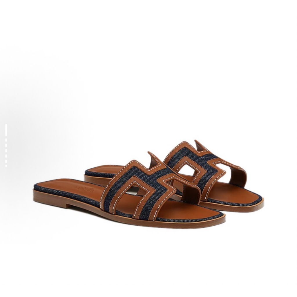 ✨ขายจำกัดเวลา 💋 HERMES sandals H221106Z 79/H221106Z 01 ของแท้ แฟชั่น ความสง่างาม รองเท้าแตะ