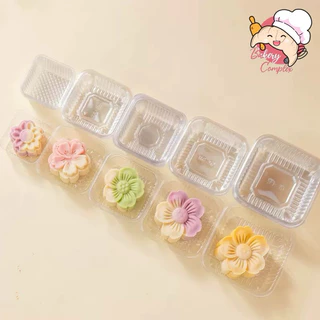 🚚ส่งฟรี ส่งไว🔥ถาดรองขนม ฐานพลาสติกรองขนมไหว้พระจันทร์ พายสับปะรด พร้อมส่ง มีหลายขนาด แพ็คละ 100 ใบ