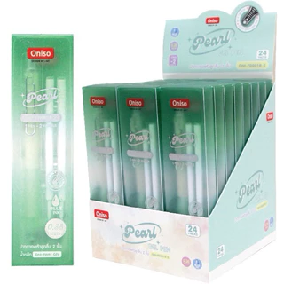 Oniso ปากกาเจล 0.38 มม.รุ่น Pearl ด้ามสีหวานเหลือบมุก ยางจับนุ่มมือ หมึกน้ำเงิน แห้งไว gelpen