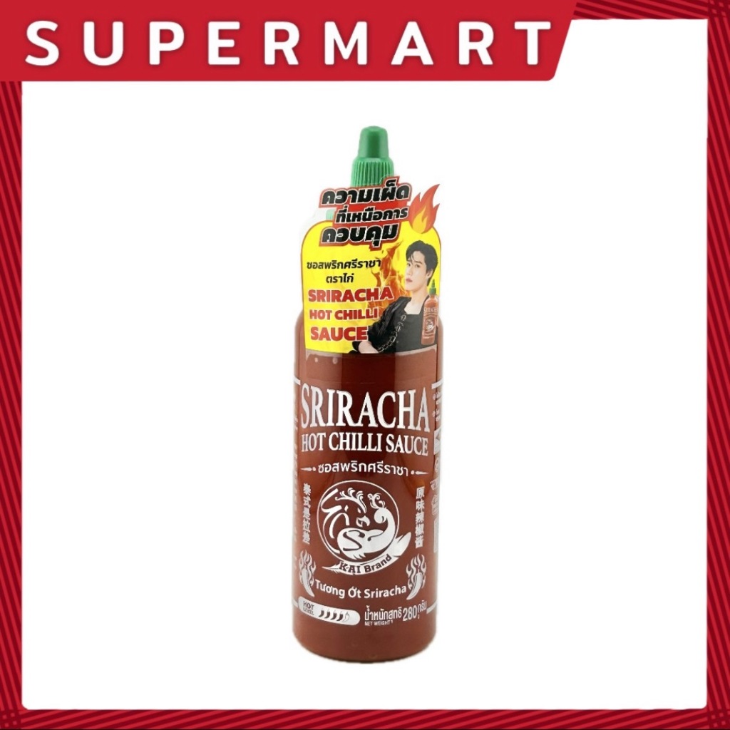 SUPERMART ตราไก่ ซอสพริกศรีราชาสูตรเผ็ด 280 กรัม #1115992