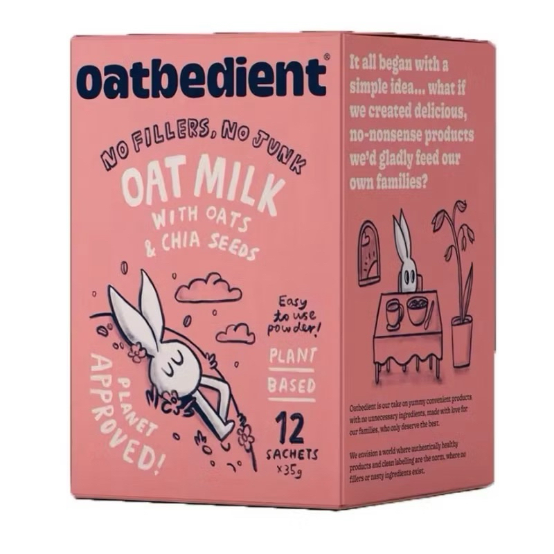 Oatbedient Oat Milk The Oat Original/Chocolate Oat/Oats & Chia Seeds/Oat Lite 12 x 28g (ซอง)โอทบีเดี