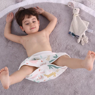 COD👶💕กางเกงนอนเด็กซับฉี่ ฝึกเลิกแพมเพิส ใส่นอนป้องกันเตียงเปื้อน กางเกงผ้าอ้อม