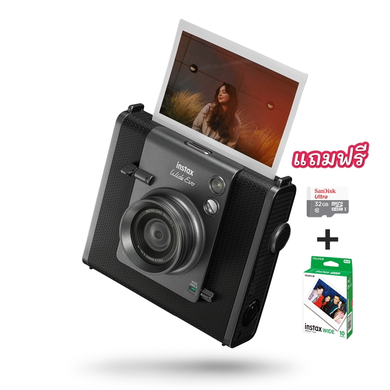 FUJIFILM instax WIDE EVO แถมฟรีเมม+film1 Pack