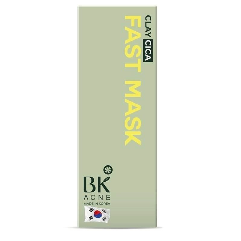 BK ACNE CLAY CICA FAST MASK 50g // มาส์กสิว BK สูตรใหม่ มาส์กหน้าลดสิว ช่วยดีท็อกซ์ผิว ลดความมัน