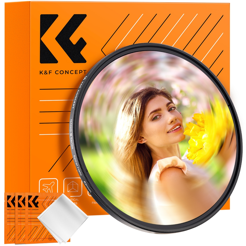 K&F CONCEPT 67mm Special Effects Filter Camera Brushed Filter 67mm Adjustable Starlight Filter