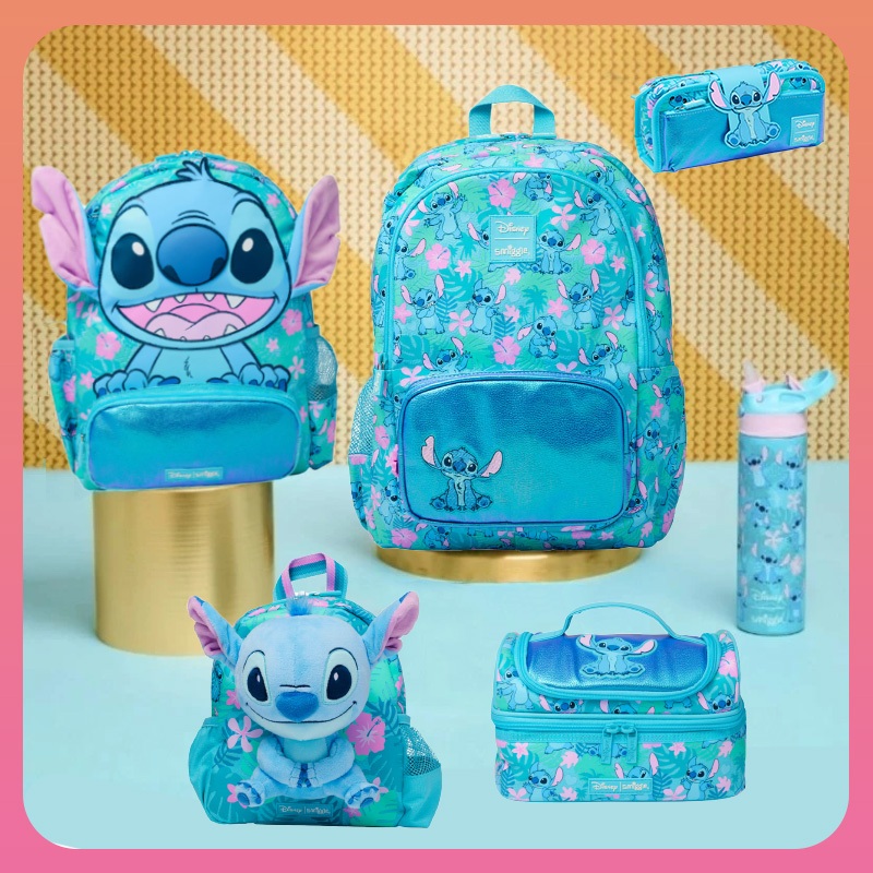 Stitch กระเป๋านักเรียนความจุสูงชุดอาหารกลางวัน