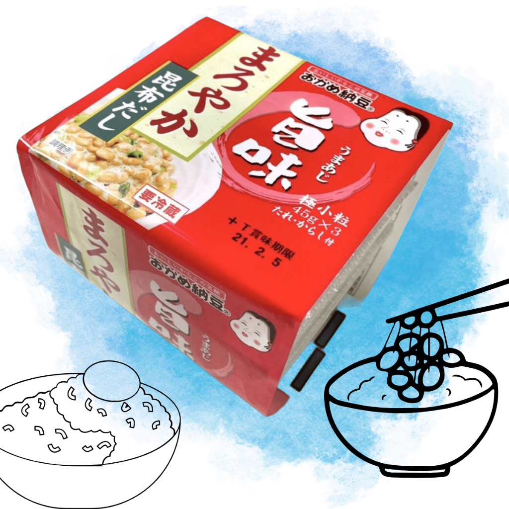 Okame mellow umaji mini natto #ถั่วเน่า #นัตโตะ#อุมาอาจินัตโตะ(ถั่วเหลืองหมัก)แพค 3ถ้วยขนาด 45x3 ถ้ว