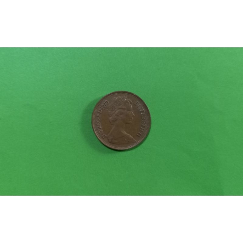 ( BK-523) เหรียญ สหราชอาณาจักร 2 NEW  PENCE  1979