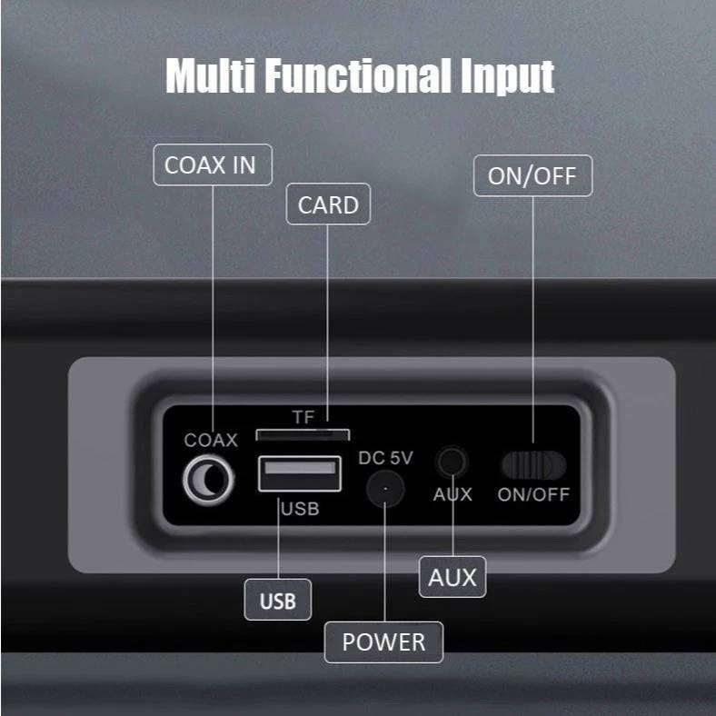 ลำโพงซาวบาร์ Super Bass Soundbar บลูทูธ รองรับทุกการเชื่อมต่อ ลำโพงทีวี รองรับ TF/USB/AUX รับประกัน