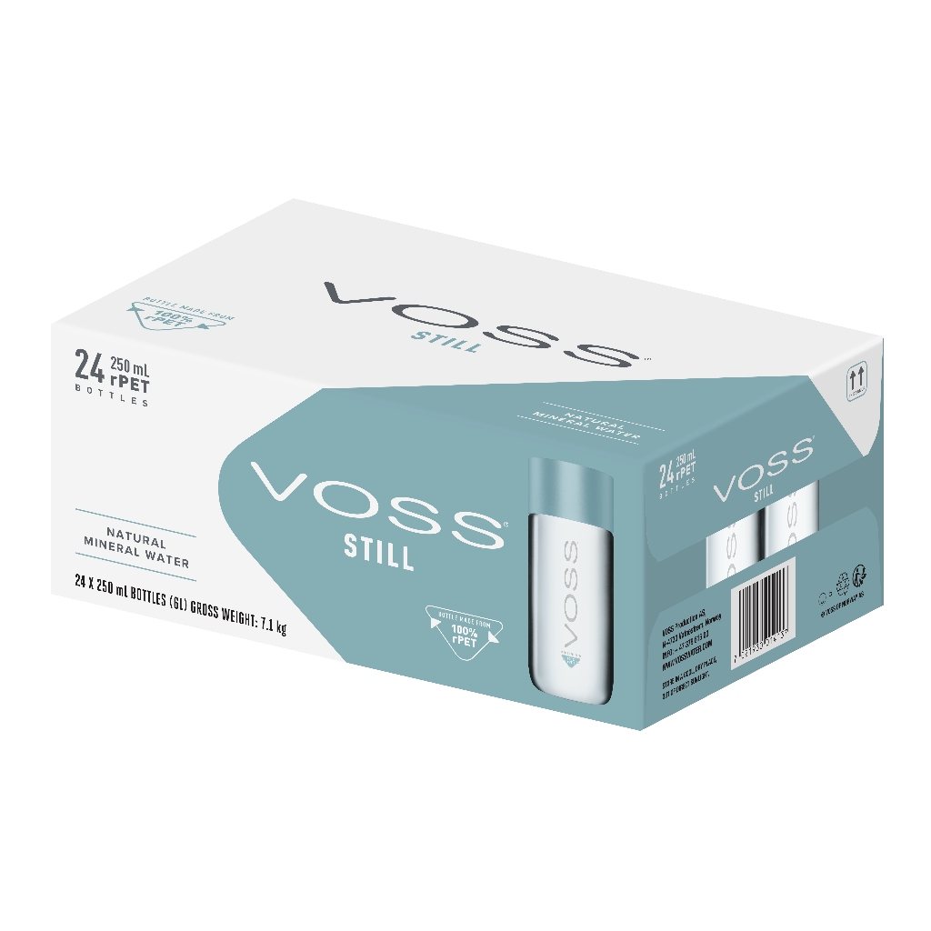 น้ำแร่ Voss ขนาด 250ml  24 ขวดต่อแพ็ค