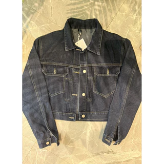 Jk เสื้อยีนส์ผู้หญิงสีเข้ม สไตล์เกาหลี พร้อมส่ง