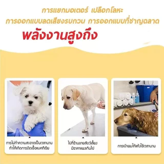 ไดร์เป่าขนสัตว์ 6800W เครื่องเป่าขน+ดูดขน ไดร์เป่าขนหมาแมว เสียงเบา ไดร์สุนัข