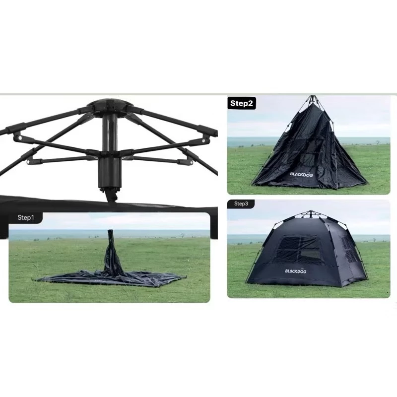 เต็นท์สนาม BLACKDOG เต็นท์กางอัตโนมัติ กันน้ำ 3000mm 3-4 คน thumbnail 10