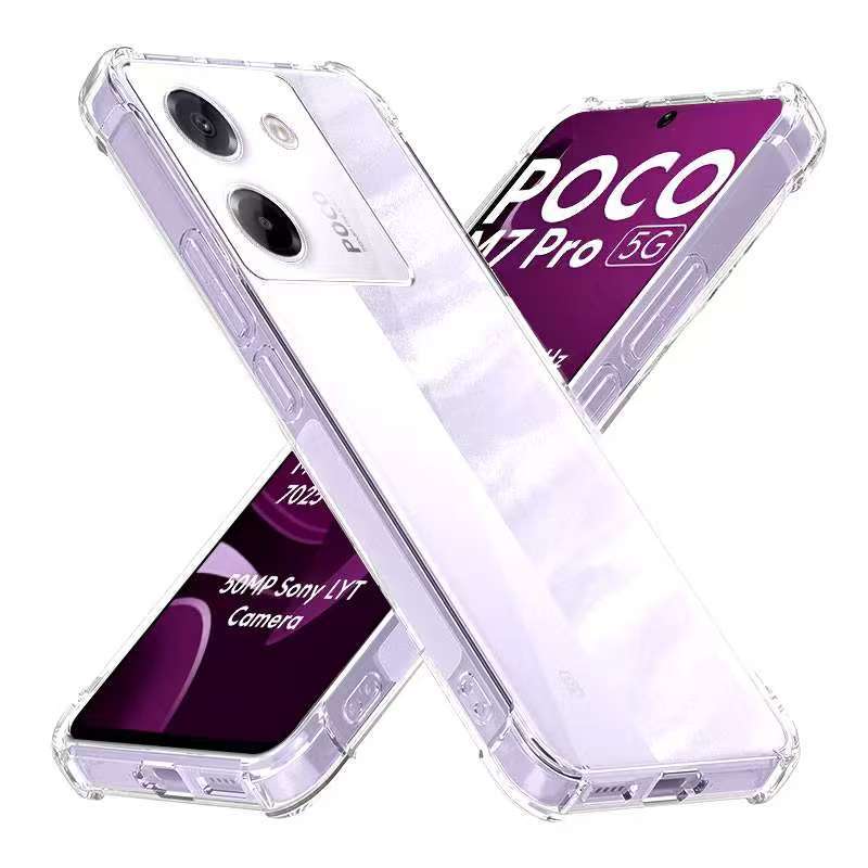 Poco M7 5G/Poco M7 Pro 5Gตรงรุ่น(พร้อมส่งในไทย)เคสTPUใสกันกระแทกแบบคลุมกล้องXiaomi POCO M7 5G/POCO M