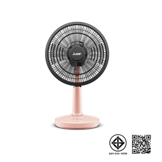 #สีใหม่ Mitsubishi พัดลม ตั้งโต๊ะ 12 นิ้ว แบบปุ่มกด รุ่น D12A-GB