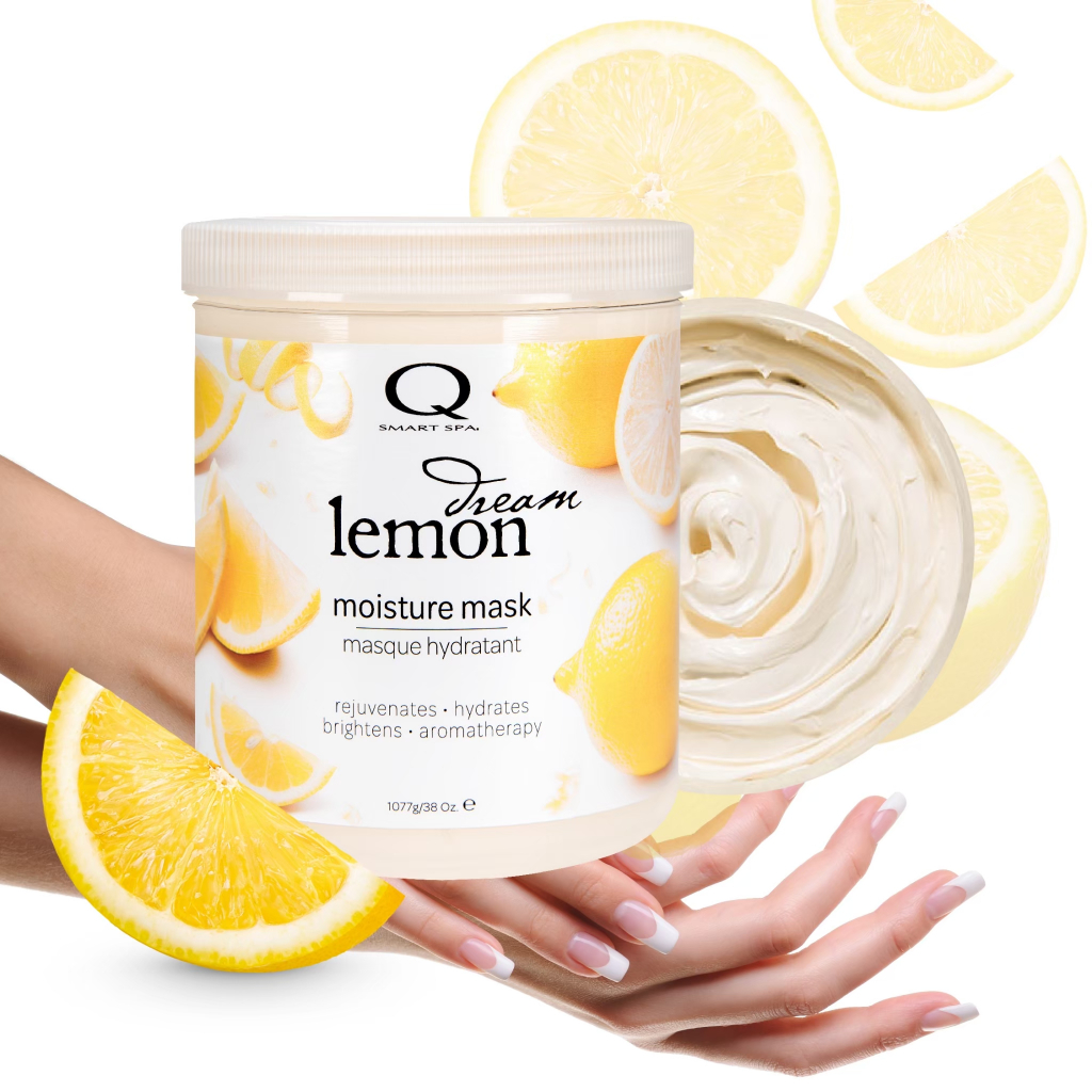 Qtica Lemon Dream moisture mask for manicures & Pedicures.มาร์สสำหรับสปามือเท้าหรือตัวให้ความชุ่มชื้