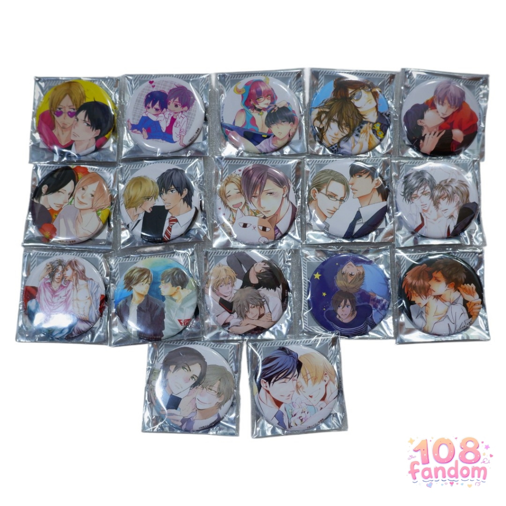 {YAOI] 🇯🇵💯 รวมเข็มกลัด BL จากอิเวนท์ Dear+ 20th Anniversary Original Art Exhibition