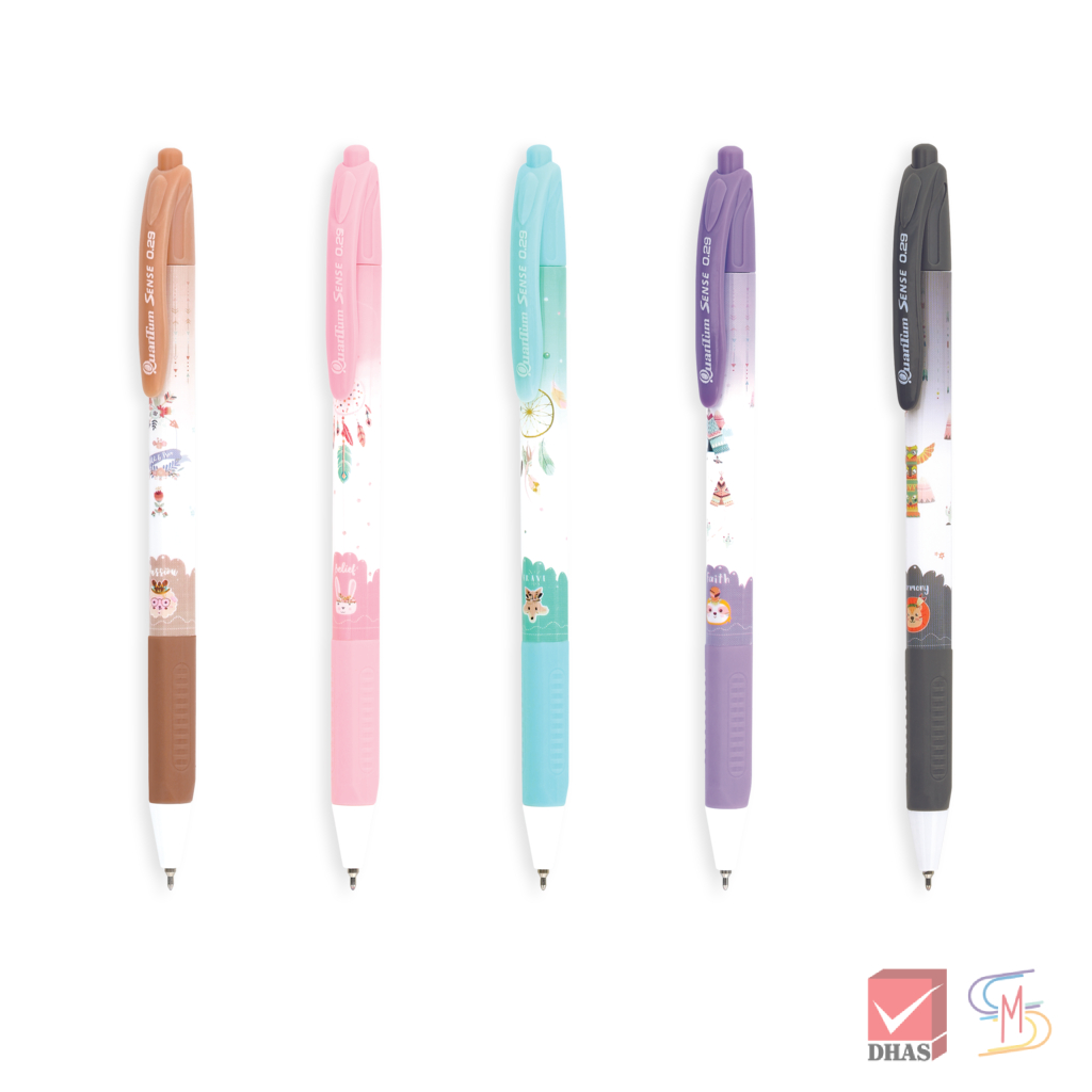 Quantum ควอนตั้ม ปากกา ปากกาลูกลื่น เซนส์ 0.29 คละลาย จำนวน 1 ด้าม