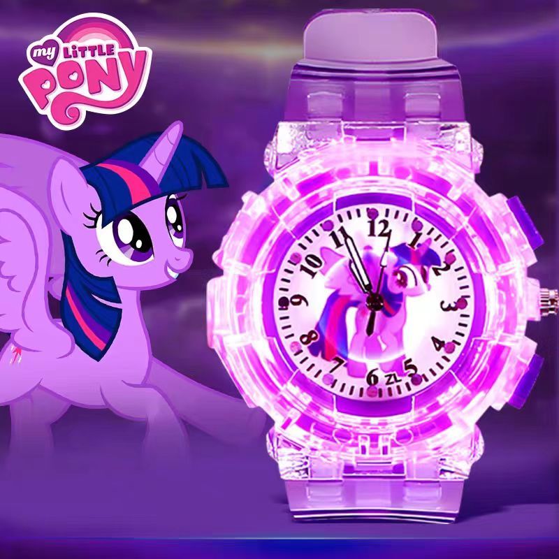 "นาฬิกาข้อมือเด็กแฟชั่นหน้ารัก ลายPONY สำหรับเด็กผู้หญิง เปิดไฟได้ ร้านค้าไทย แถมถ่านเพิ่ม1เม็ด"