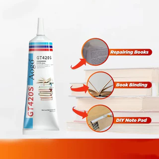 60ml กาวติดหนังสือ กาวน้ำติดหนังสือ กาวติดกระดาษ กาวซ่อมสมุด กาวพิมพ์หนังสือ กาวเรซินใส ไม่ทิ้งรอยGT420S-60ml