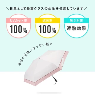 [Waterfront official brand store] Calu Auto UV block foldable umbrella 55cm