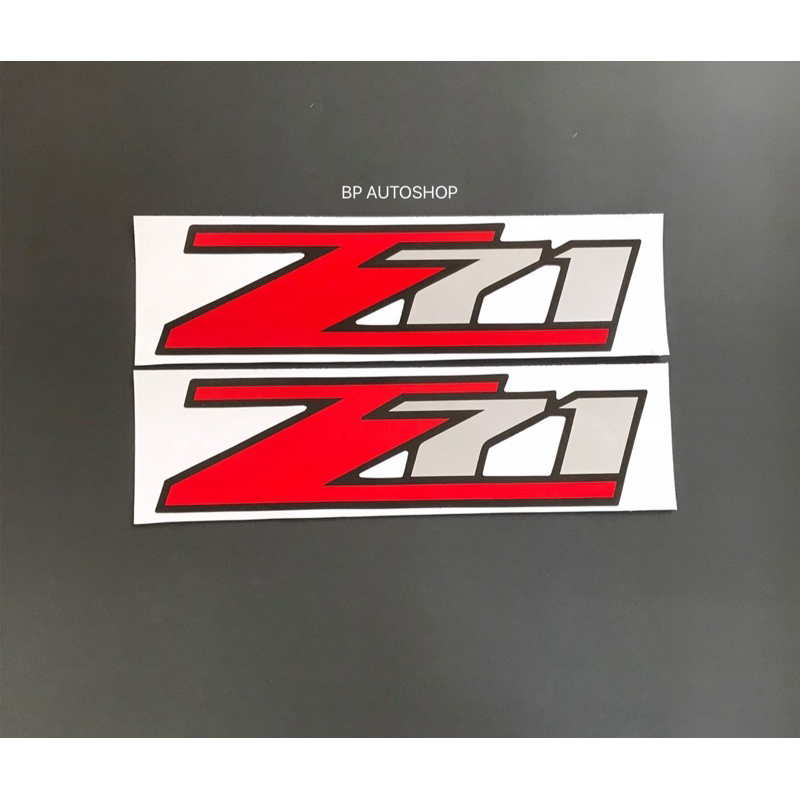 สติ๊กเกอร์ Z71 ติดข้างท้ายกระบะ CHEVROLET ปี 2012-2019 (ราคาต่อคู่)