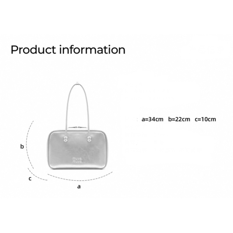 MUVA (โค้ดลด20%)🩷🚛พร้อมส่งจากไทย Tan🩷 genuine leather large capacity Boston bag preorder 7-14 วัน แท้100%จากชอป - รูปที่ 7