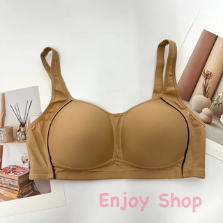 Anny W9602 เสื้อในทรงสปอร์ต คัพ C-D size 38-50" ไม่มีโครง 3 ตะขอ ฟองบาง เก็บเนื้อข้างดี