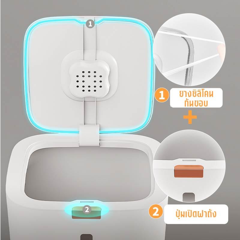 ถังใส่ข้าวสาร 5kg/10kg/15kg กล่องใส่ข้าวสาร ถังข้าวสาร กล่องเก็บอาหารแห้ง พร้อมถ้วยตวง - รูปที่ 2
